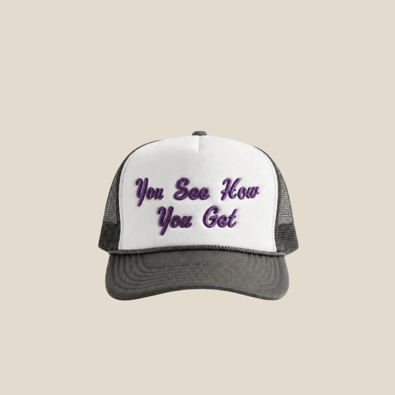 You See How You Get Trucker Hat - Purple
